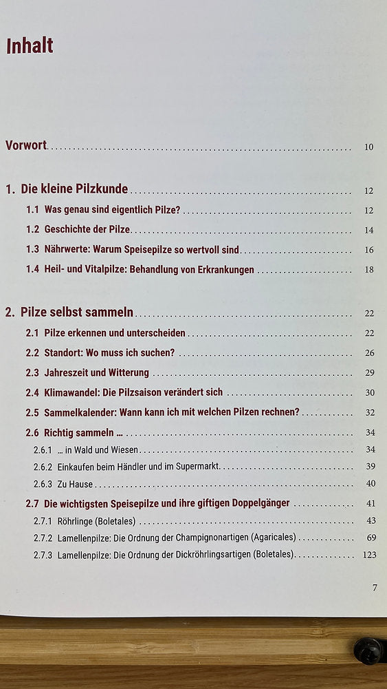 Geschenk-Set Pilzbuch & Pilzmesser