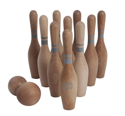 Bowlingset aus 100% FSC-zertifiziertes Holz
