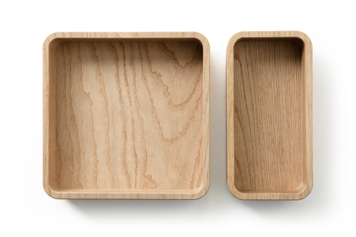 Wooden OFFCUTS Boxette Set aus massivem Eichenholz – 2-teilig
