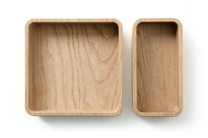 Wooden OFFCUTS Boxette Set aus massivem Eichenholz – 2-teilig
