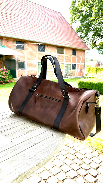 Leder-Wochenendtasche
