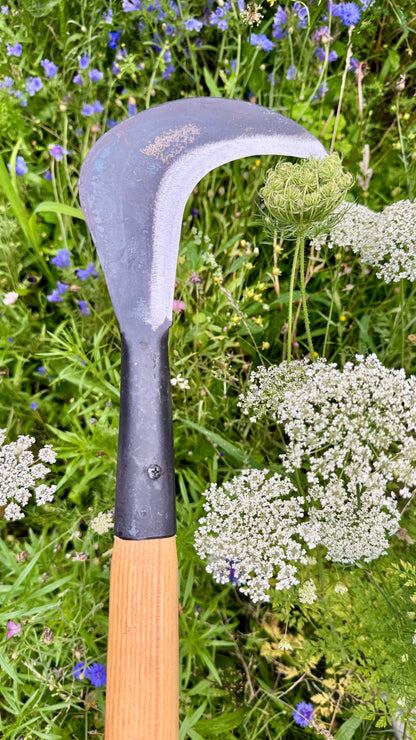 Krumpholz - Gartensichel / Sichel mit Eschen-Knopf-Stiel ca. 60 cm Gesamtlänge