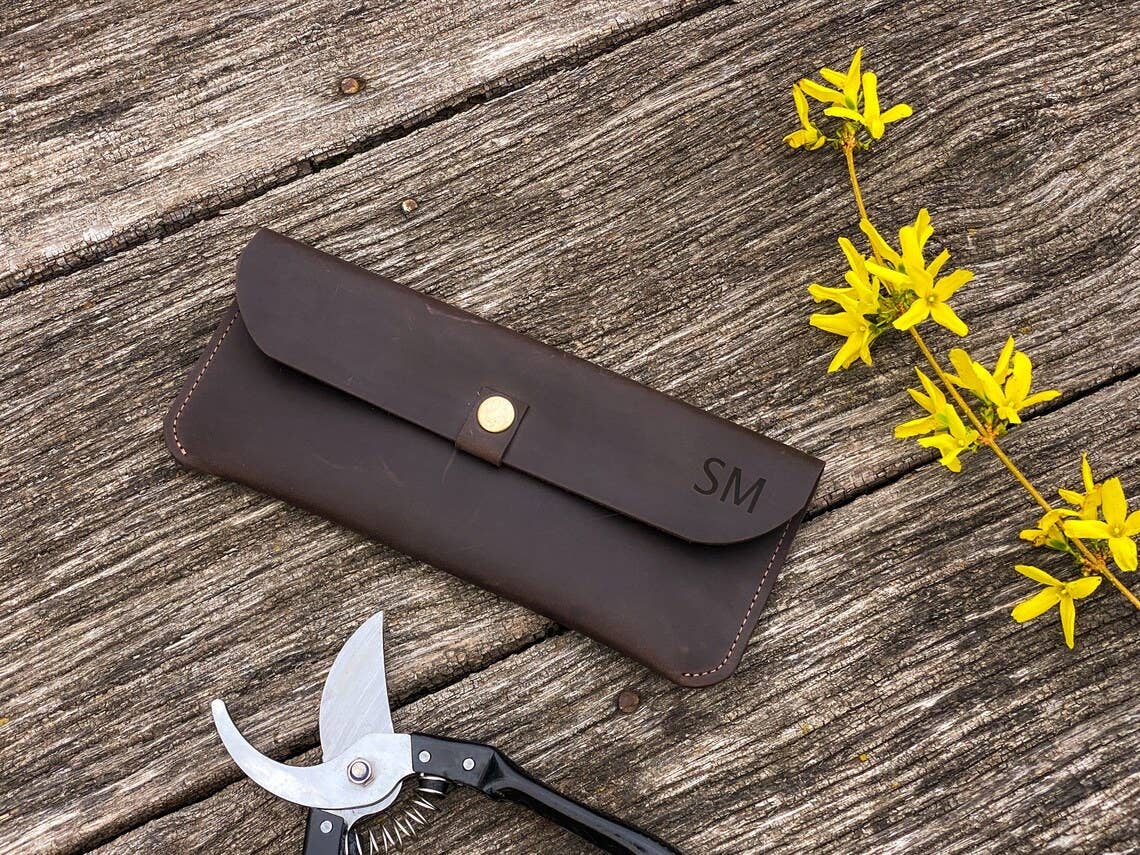 Floristen-Werkzeugkoffer aus Leder
