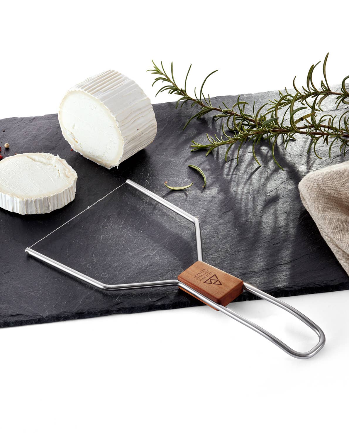 triangle Käselyra 13 cm – Edler Käseschneider aus Edelstahl & Pflaumenholz | Made in Solingen