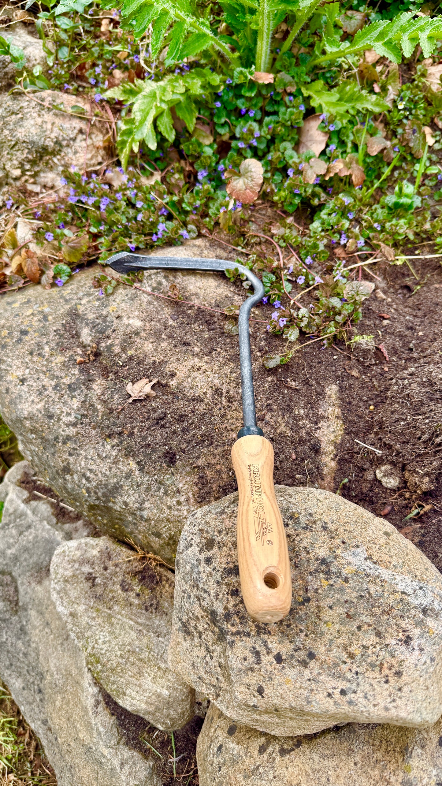 Krumpholz – Sauzahn mit 14 cm Eschengriff ca. 38 cm Gesamtlänge – Nr. 1307
