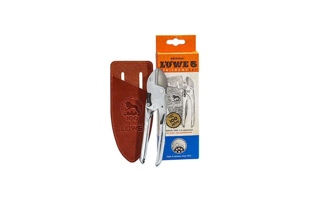 Original Löwe 5.100 Klein Jubiläumsmodell Amboss-Schere mit Holster