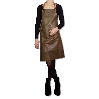 Schürze im BBQ-Stil - Vintage-Leder