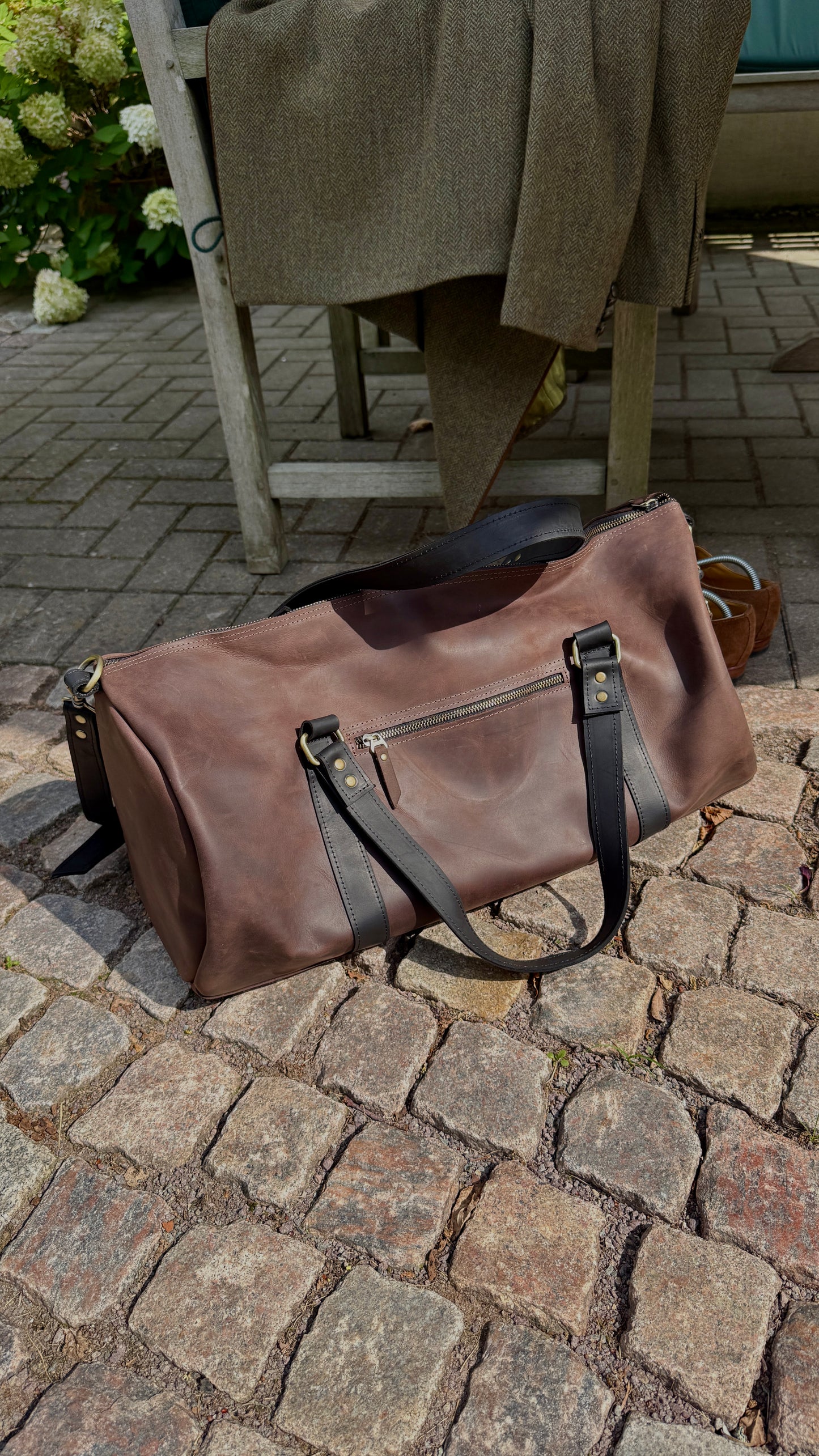 Leder-Wochenendtasche