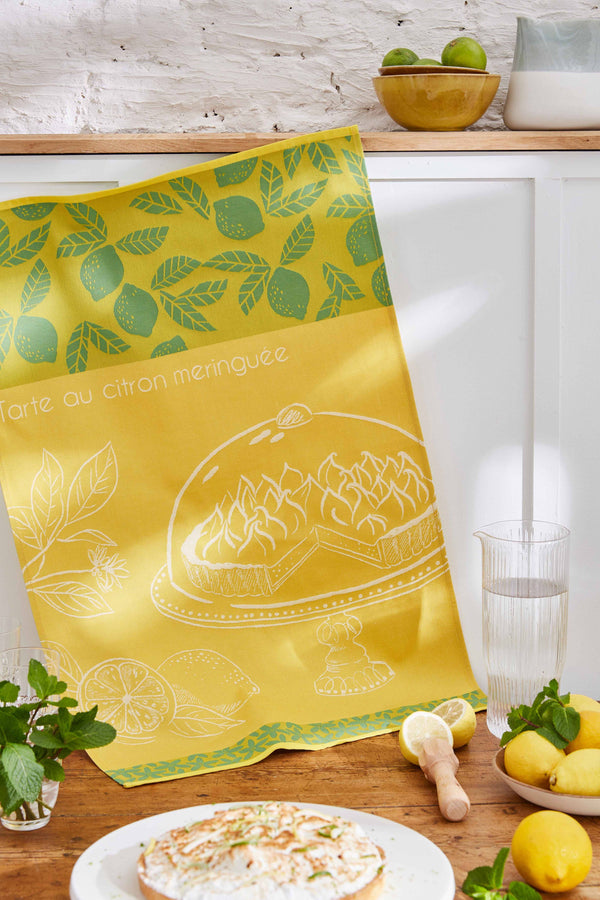 Geschirrtücher aus Baumwolle ca. 50x75 cm Zitronentarte Design
