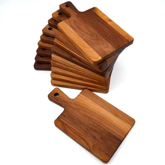 Kleines Brett mit Griff, aus Walnuss- und Buchenholz ca. 29/16/2 cm
