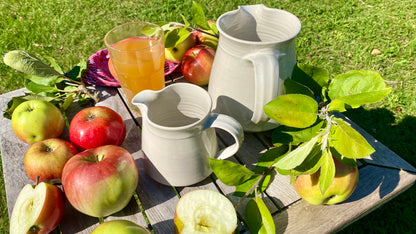 Jug set of 2 wide (small &amp; large) hand-made