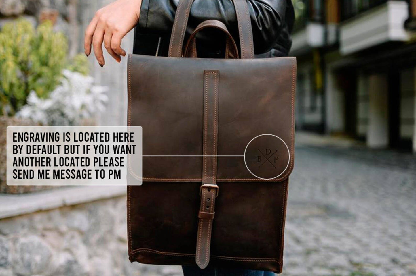 Handgefertigter Lederrucksack Unisex – Pikore