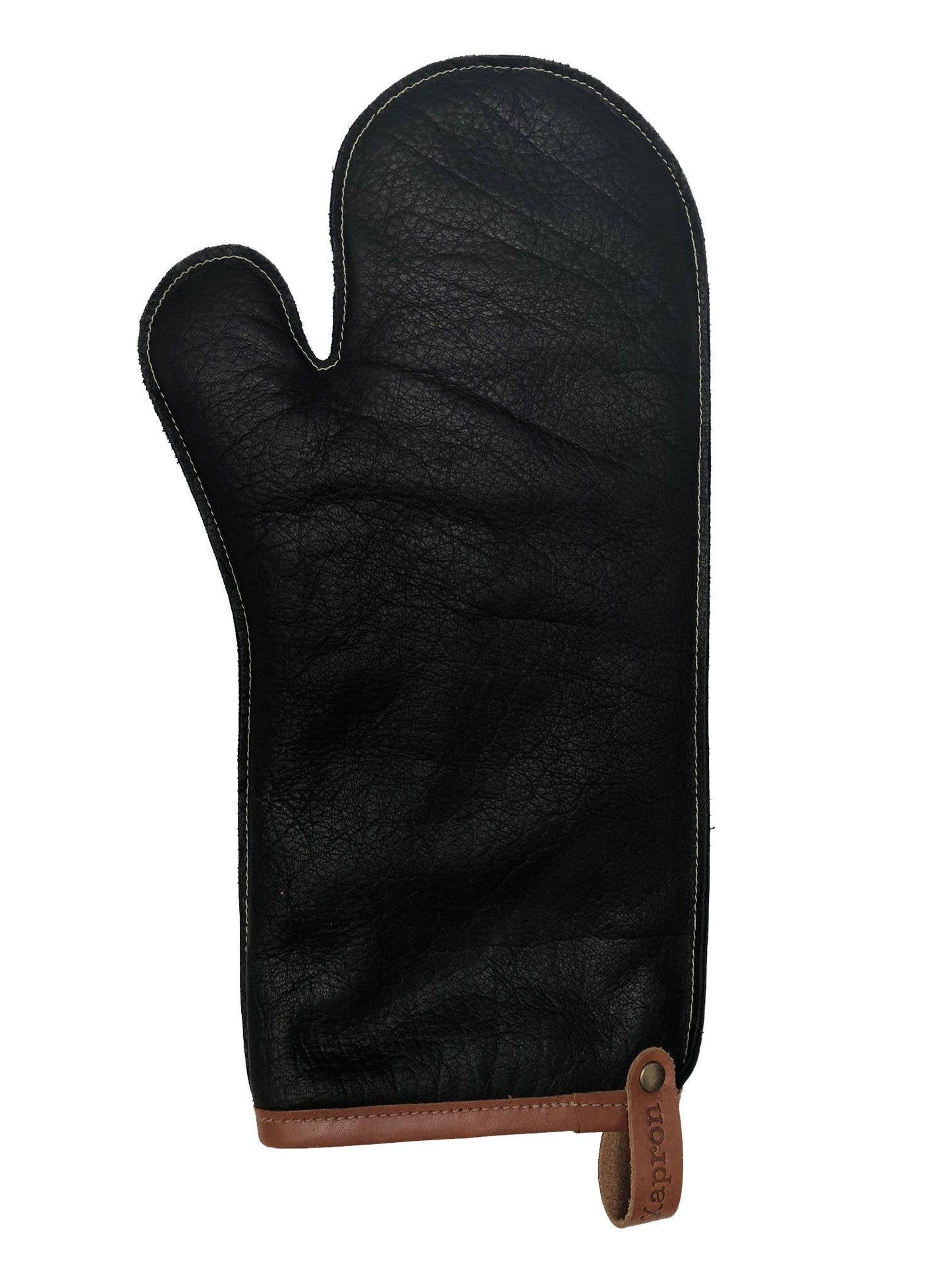 Großer Ofenhandschuh aus Leder mit Daumen