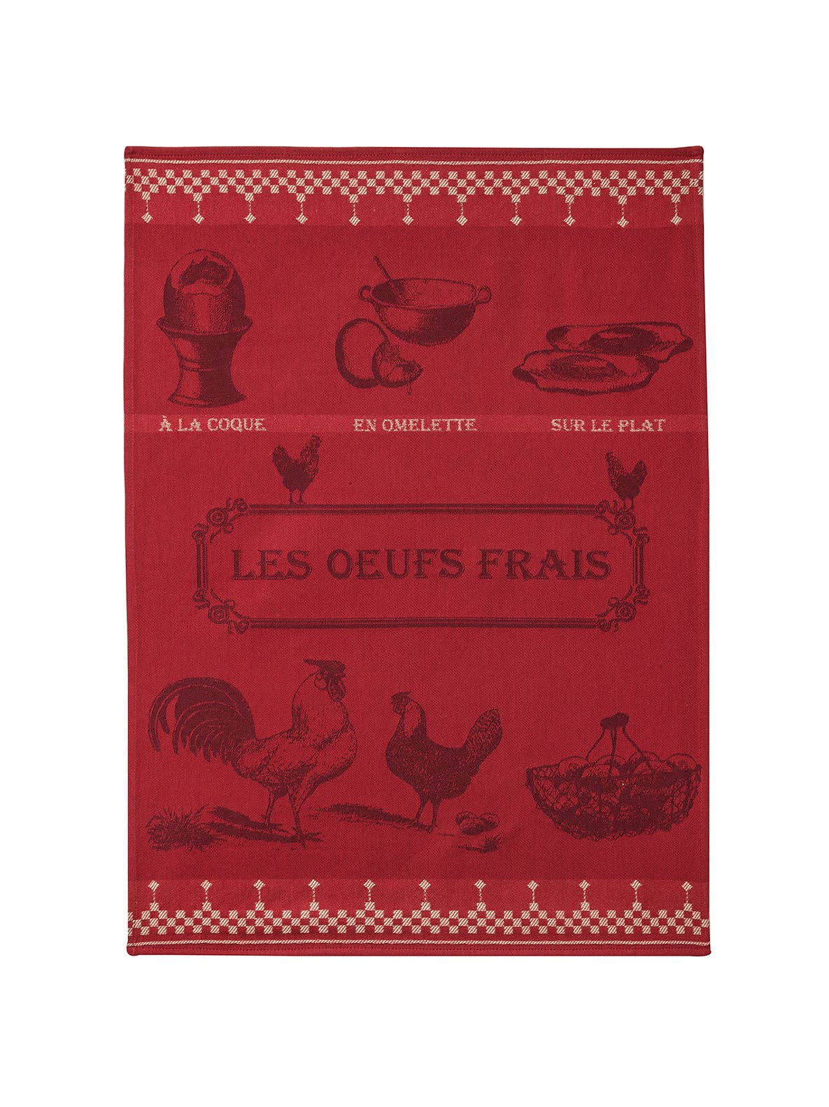Jacquard-Geschirrtuch Frische Eier