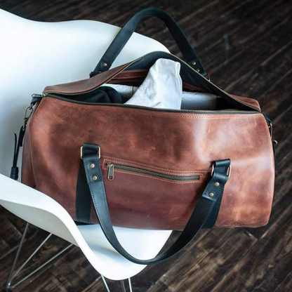 Leder-Wochenendtasche