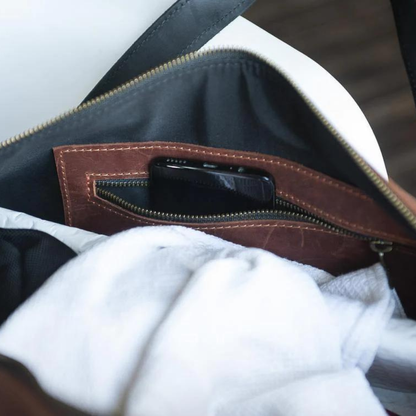 Leder-Wochenendtasche