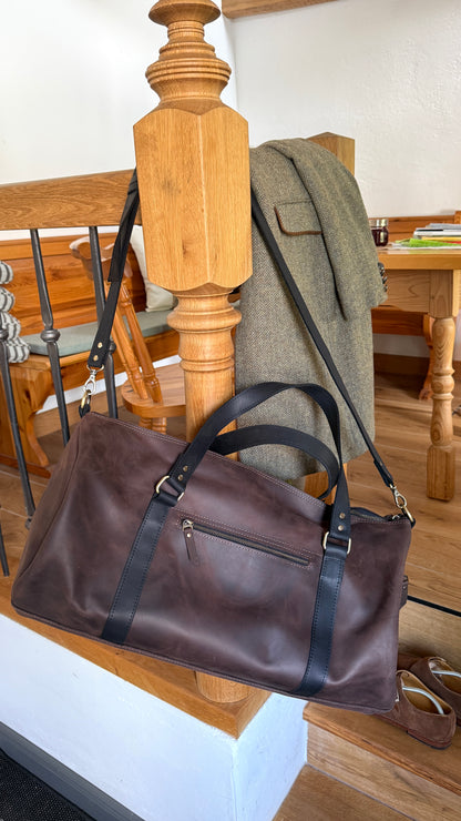 Leder-Wochenendtasche