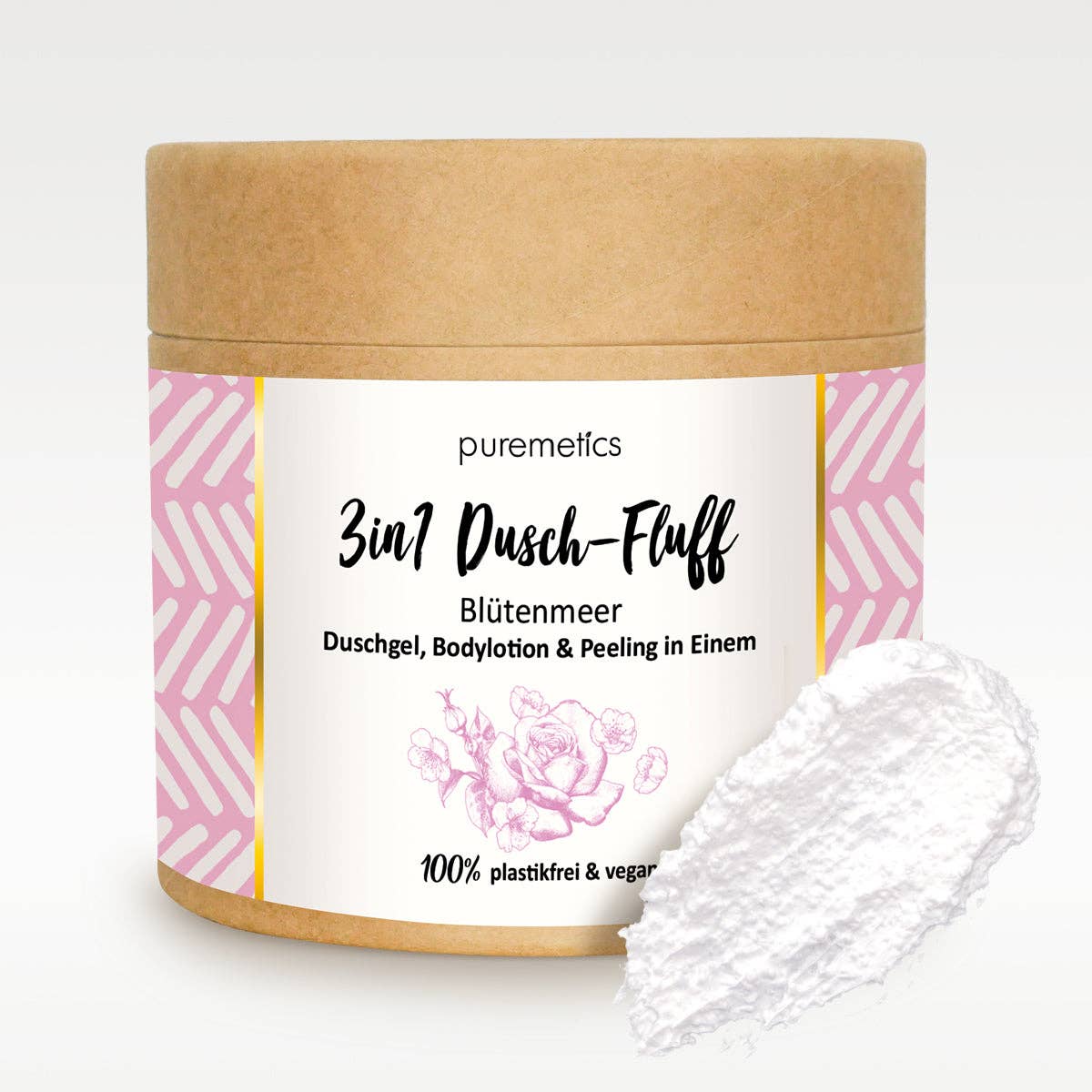 3-in-1 Shower Fluff 'Sea of ​​Flowers'