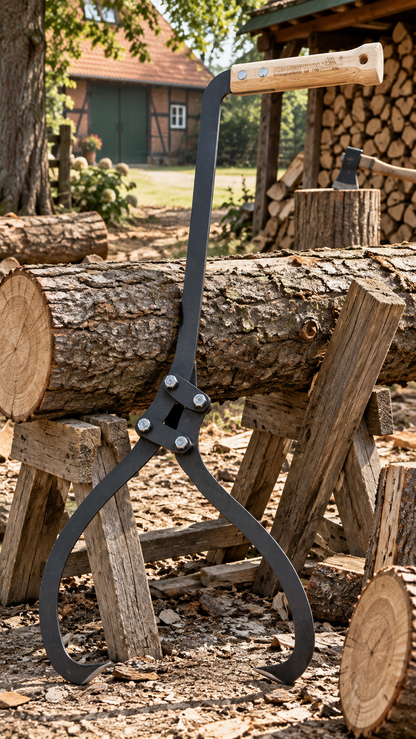 Krumpholz - Vorlieferzange Nr. 3162 mit Holzgriff – 300 mm Klauenöffnung