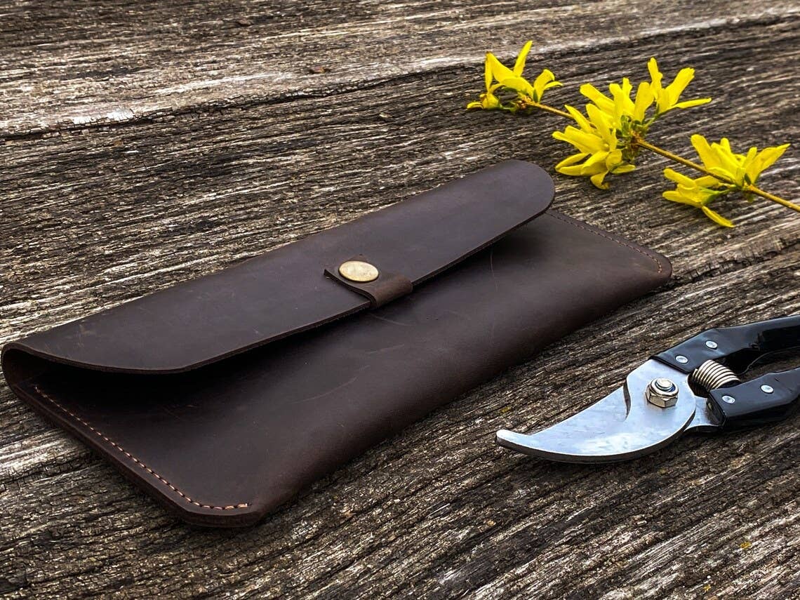 Floristen-Werkzeugkoffer aus Leder
