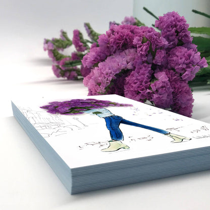 Blumen für Dich - Karte mit Umschlag