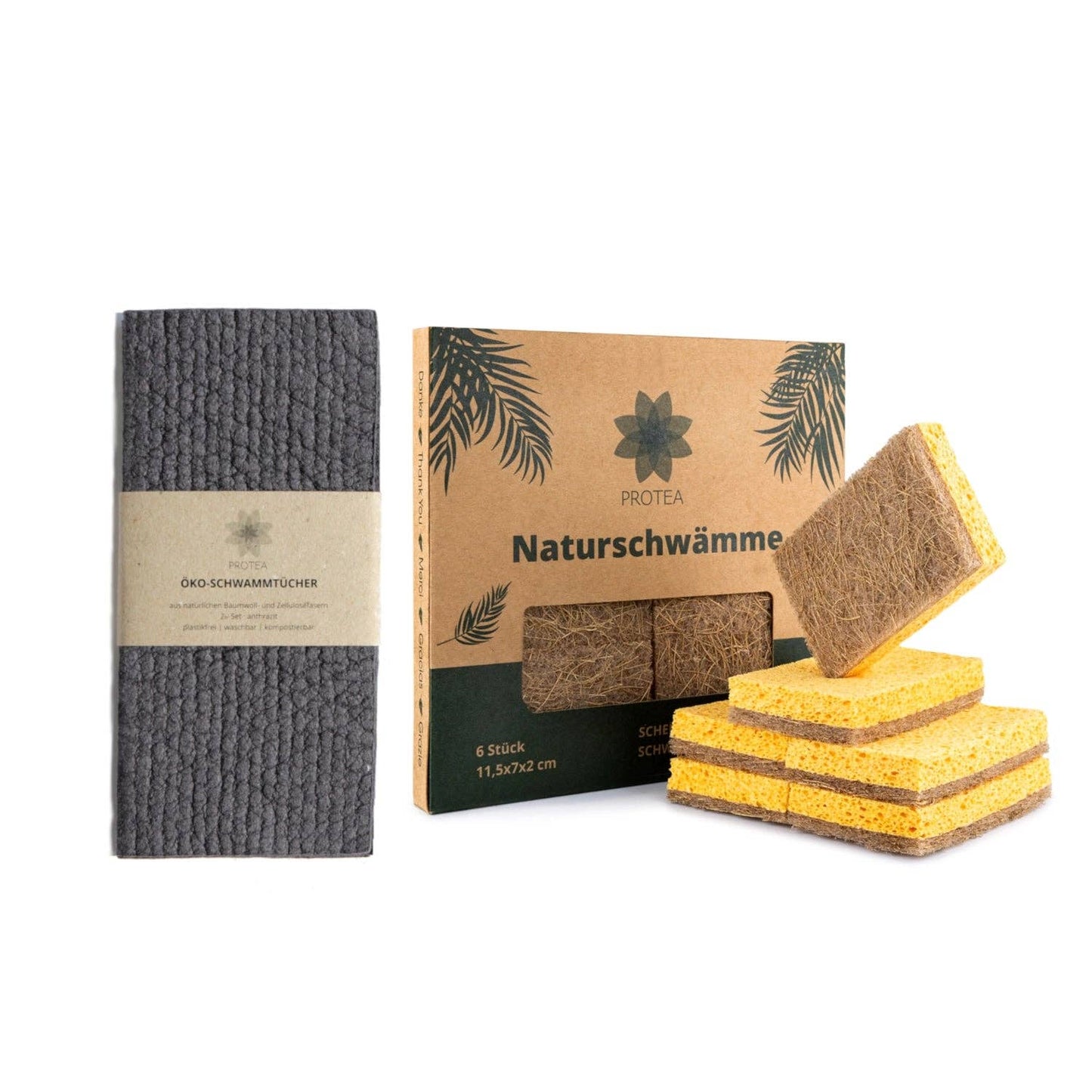 Küchen Starter-Set: Nachhaltige Spülschwämme & Schwammtücher