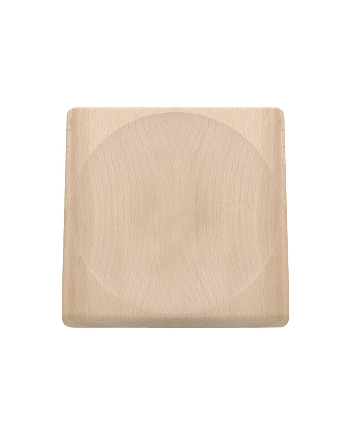 triangle Schneidbrett für Wiegemesser aus massiver Buche 20 × 20 cm
