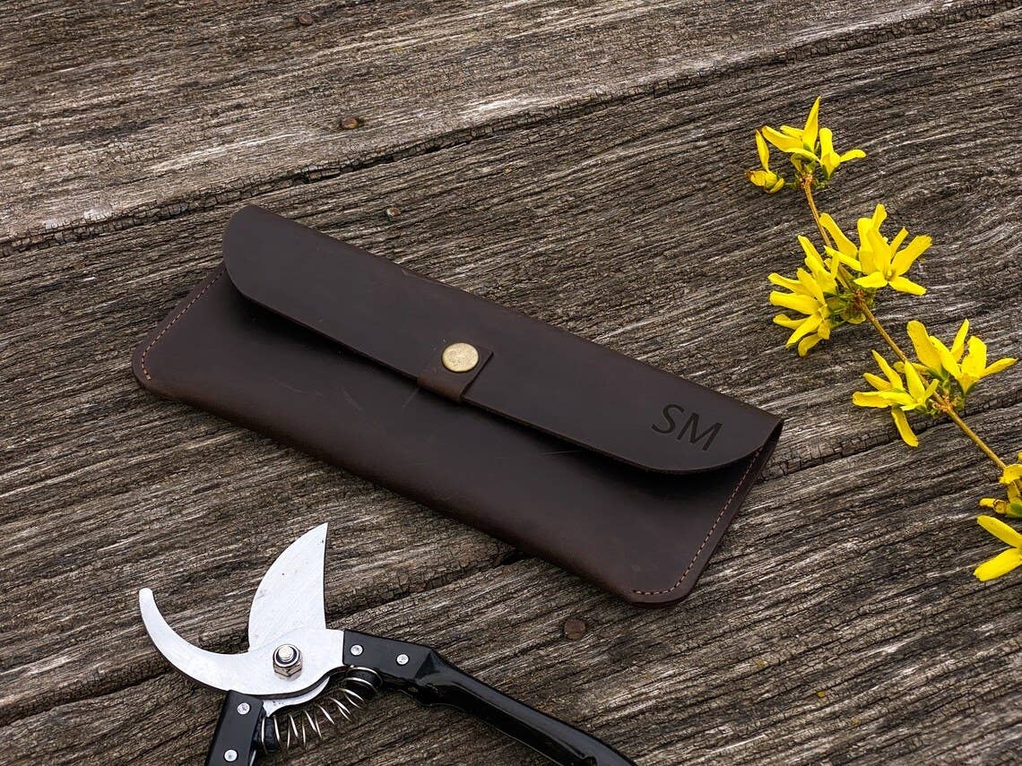 Floristen-Werkzeugkoffer aus Leder
