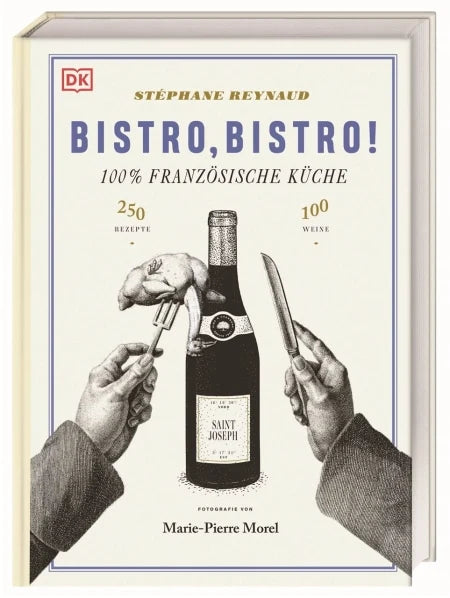 Geschenkset „Bistro, Bistro!“ - Französisches Kochbuch & Coucke Geschirrtuch