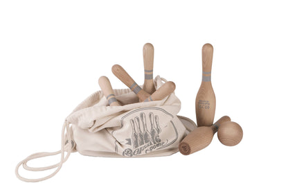 Bowlingset aus 100% FSC-zertifiziertes Holz