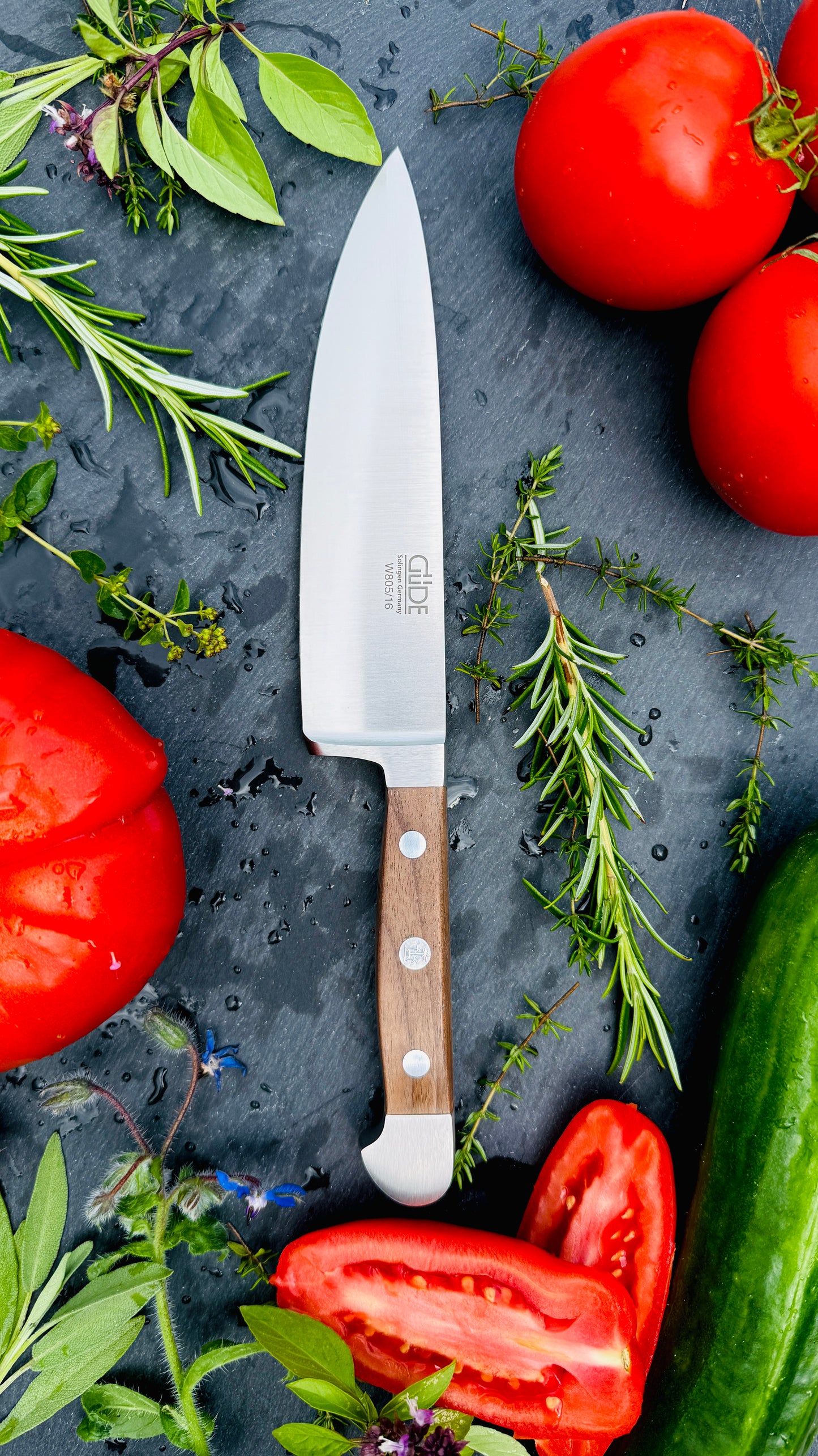 Güde Alpha Walnut Chef's Knife (16 cm)