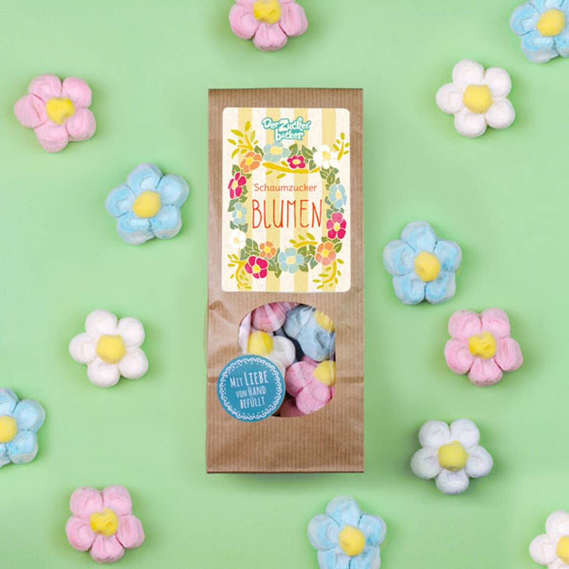 Wundertüte Schaumzucker Blumen Bunte Marshmallows