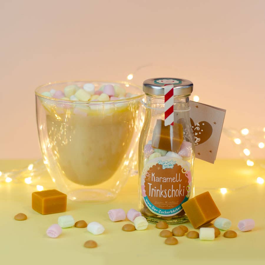 Do It Yourself Flasche Karamell Schoki Trinkschokolade
