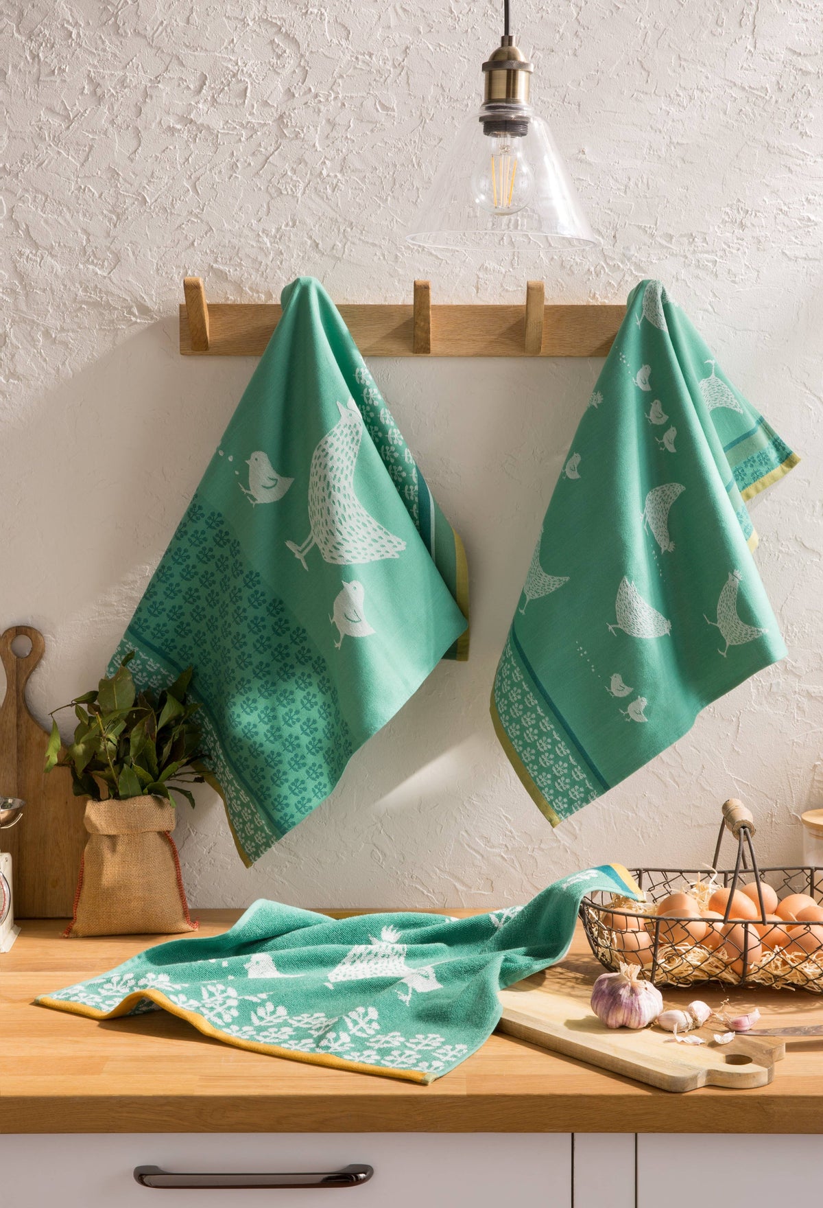 Jacquard-Geschirrtuch Cocotte