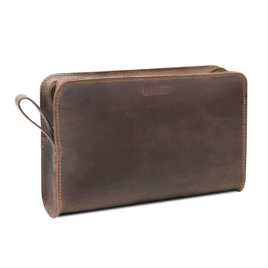 Ledertasche Taschenorganizer aus Leder | Farbe: dunkelbraun