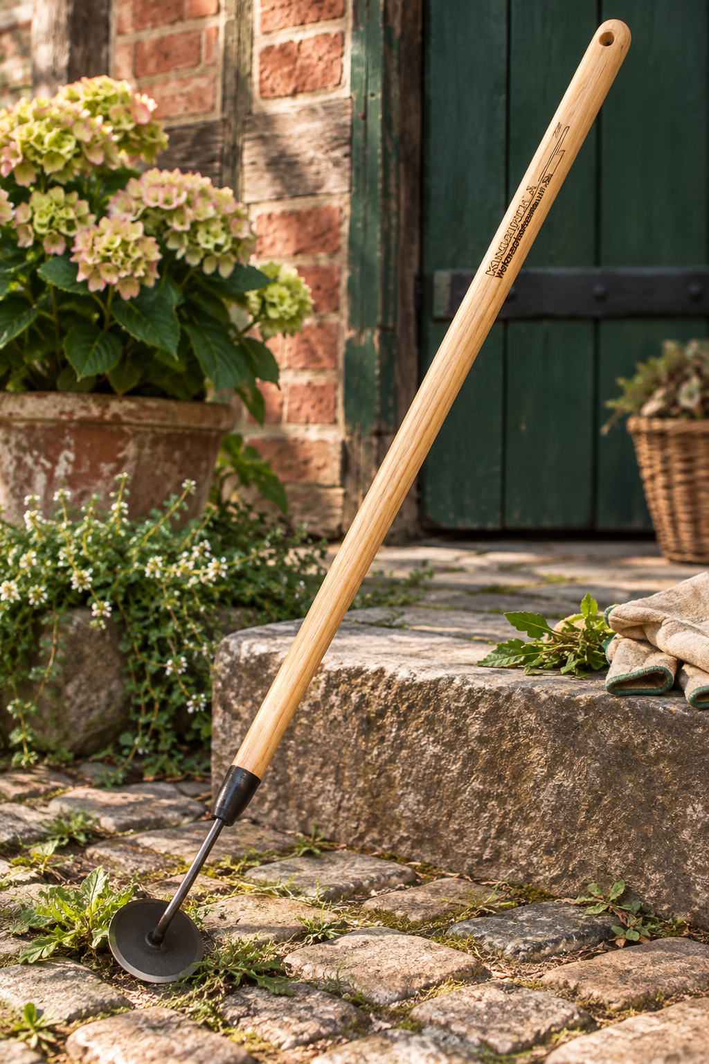 Krumpholz Gartendisk Nr. 1324 – Unkrautmesser mit 75 cm Eschenstiel