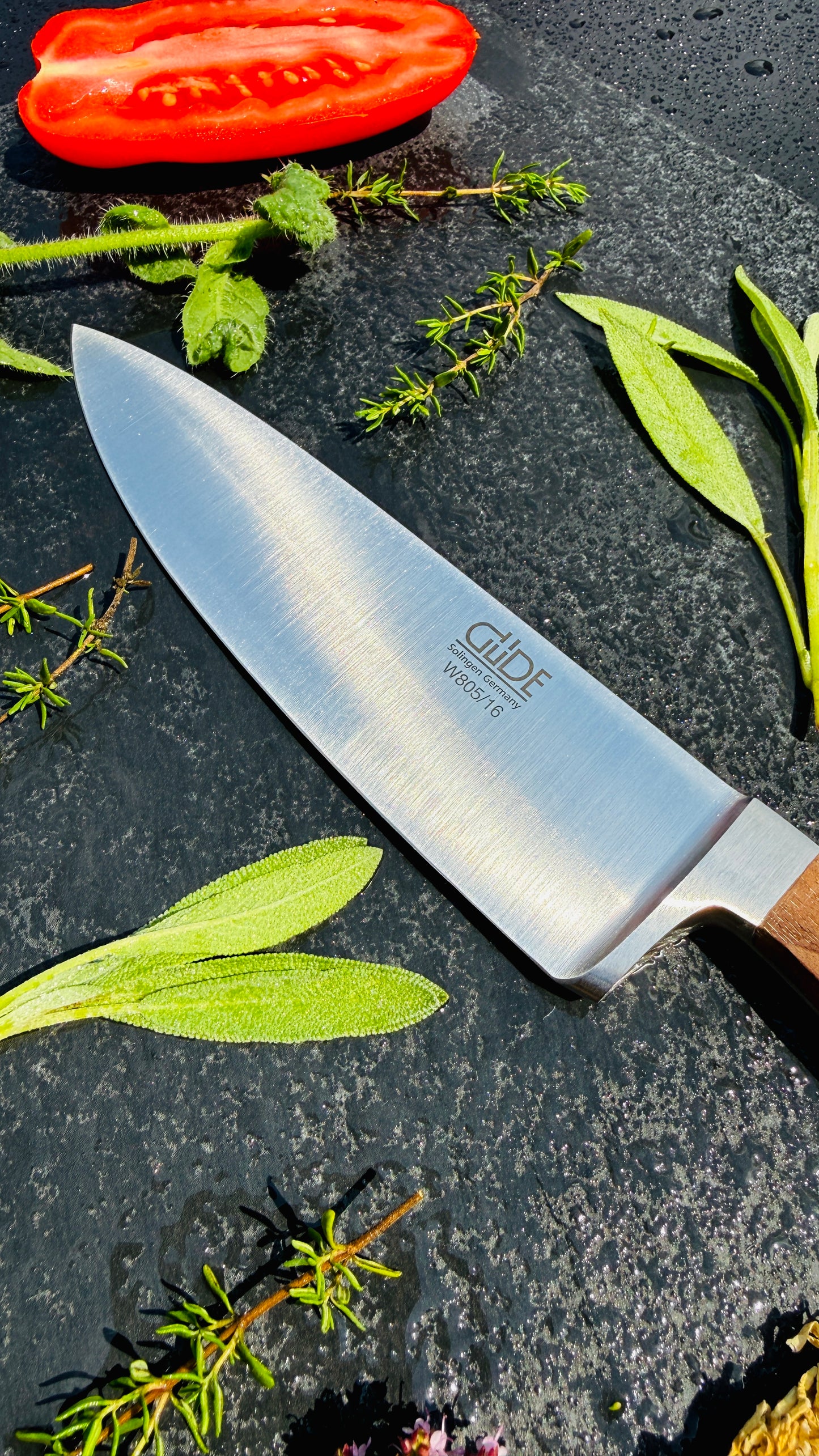 Güde Alpha Walnut Chef's Knife (16 cm)