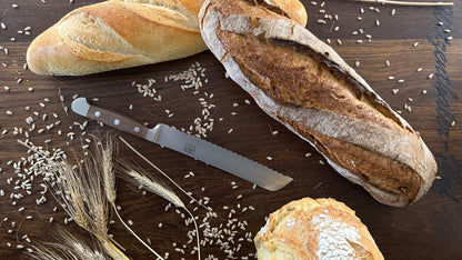 Güde bread knife Alpha walnut (blade length: approx. 21 cm) 