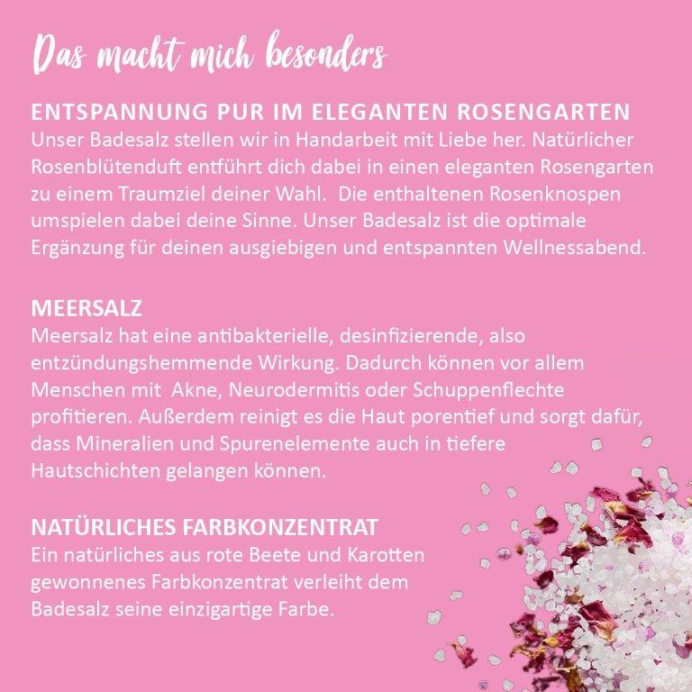 Badesalz "Rosengarten"