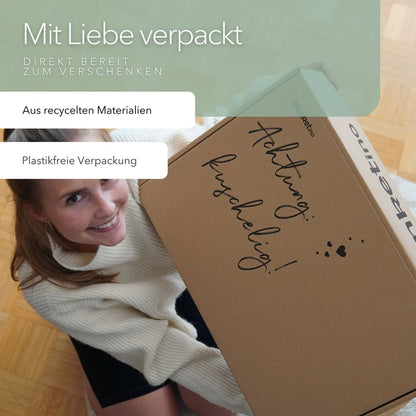 Blanketino Kuscheldecke mit Baumwollstrick · Seegrün· Sandweiß XL · 210x145