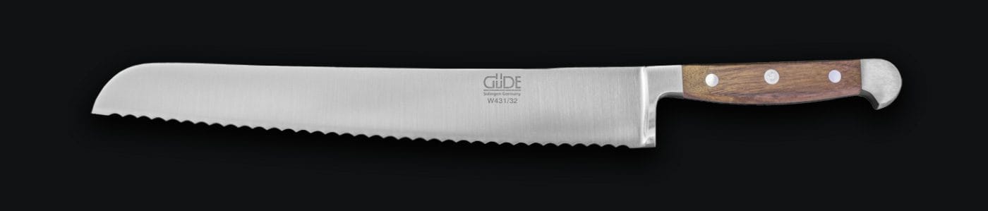 Güde Brotmesser Alpha Walnuss (Klingenlänge 32 cm)