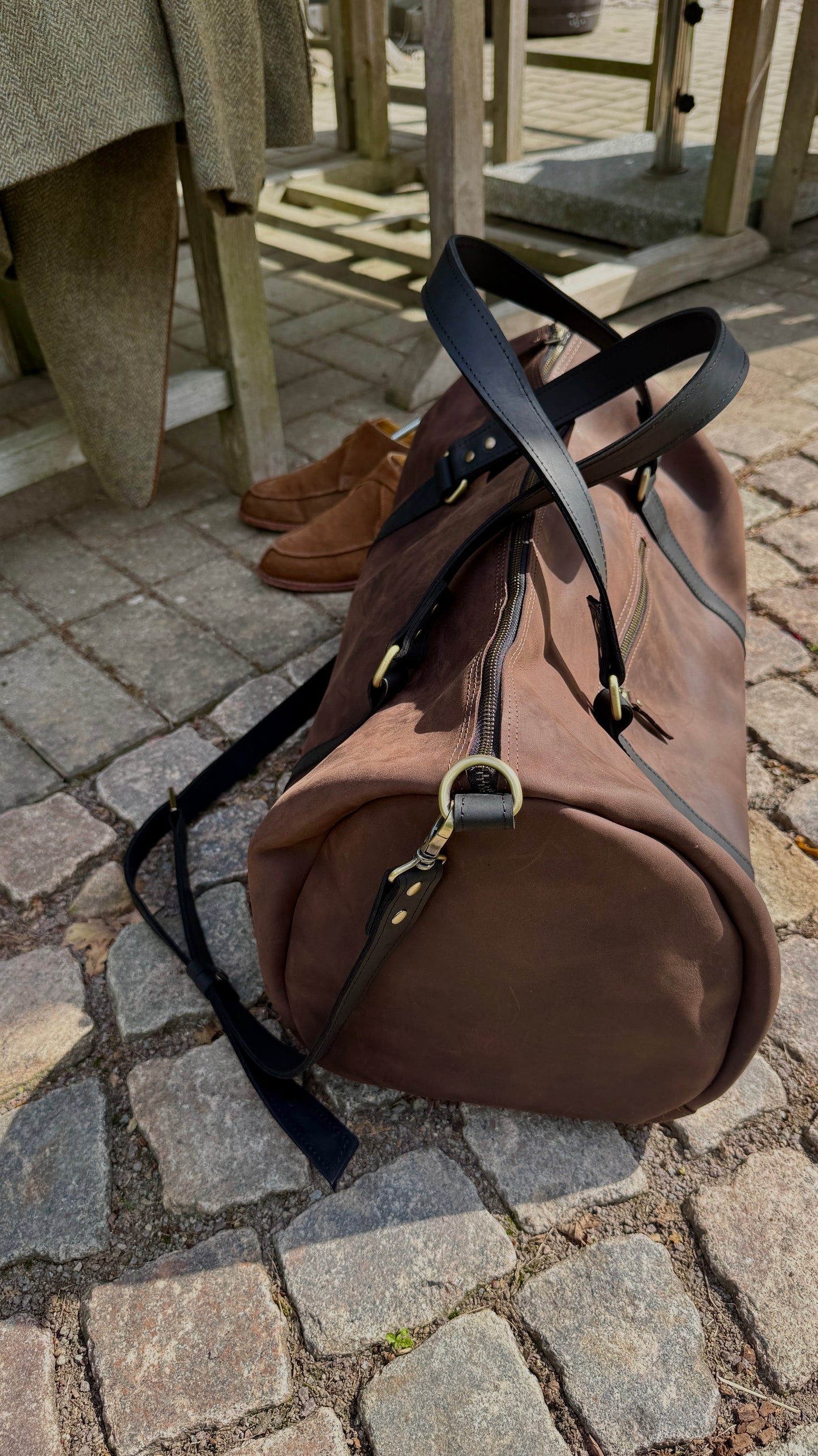 Leder-Wochenendtasche