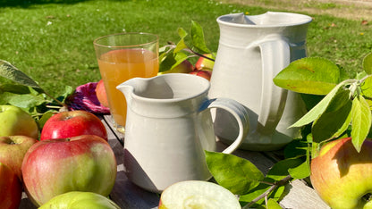 Jug set of 2 wide (small &amp; large) hand-made