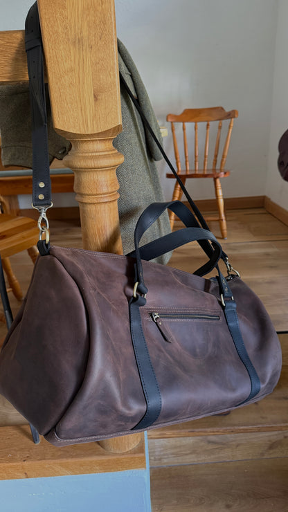 Leder-Wochenendtasche