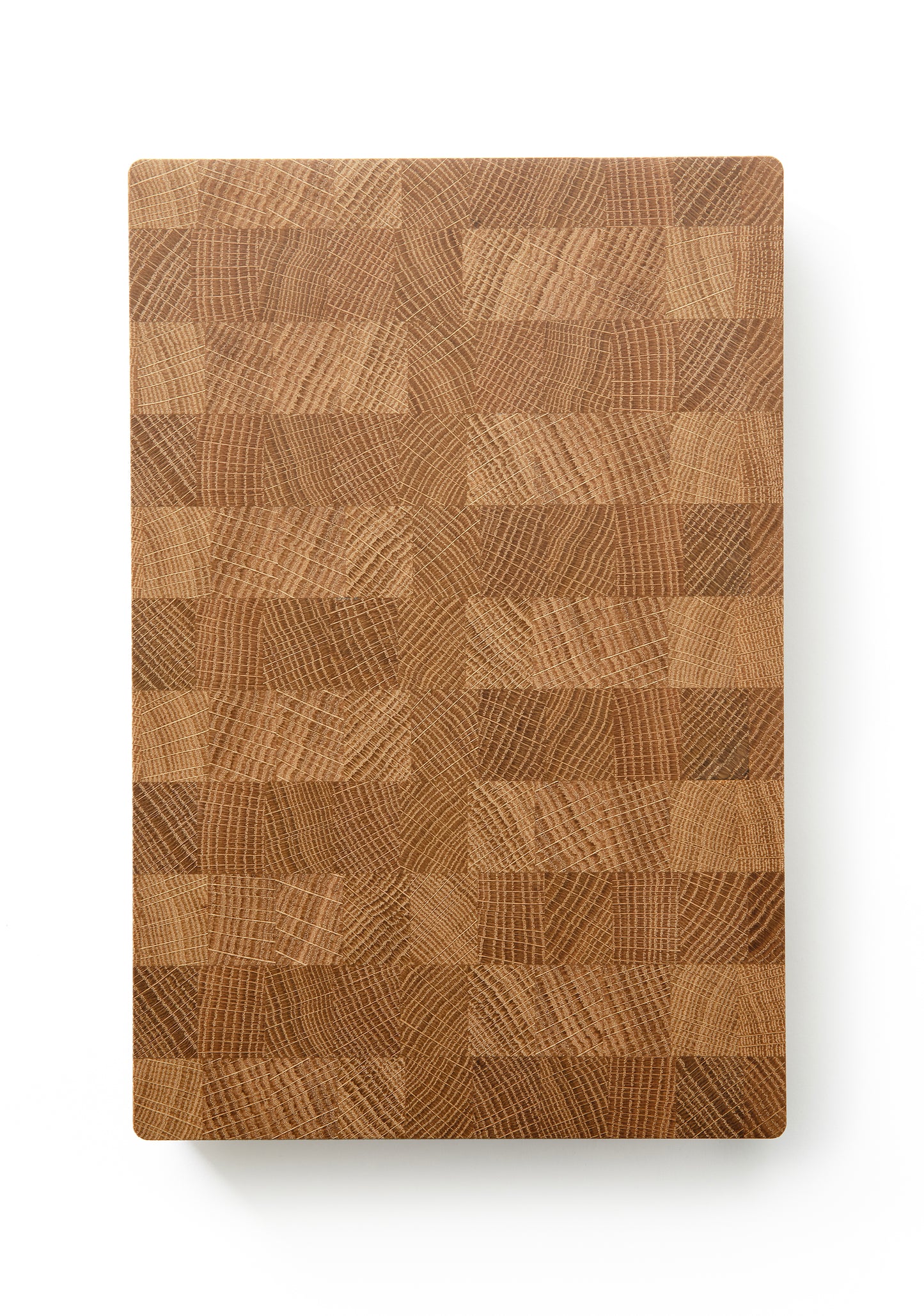Hackbrett Brett 30 x 20 x 6 aus Eiche in Endkorn-Konstruktion