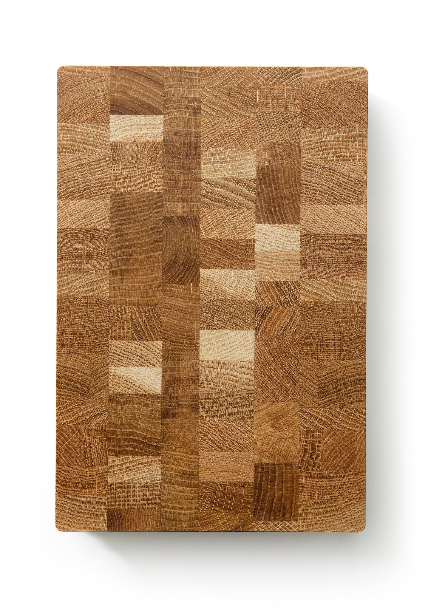 Hackbrett Brett 30 x 20 x 6 aus Eiche in Endkorn-Konstruktion