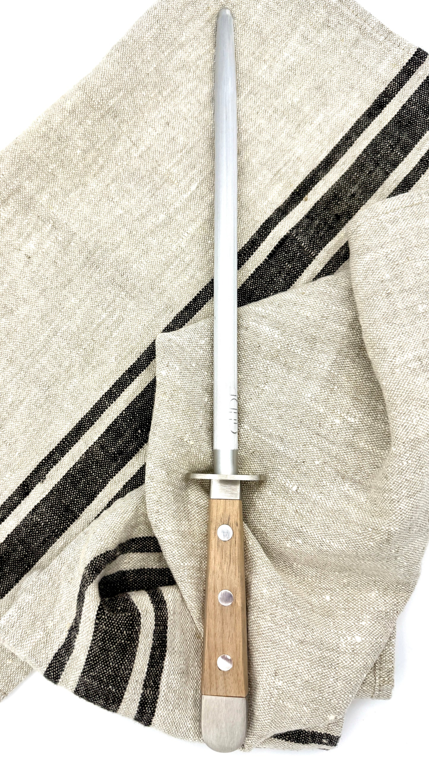 Güde Wetzstahl Alpha Walnuss (Klingenlänge 26 cm)