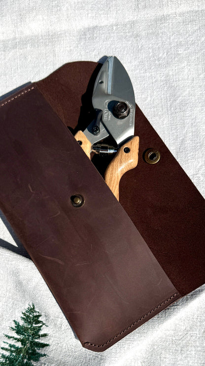 Original Löwe 6.107 anvil scissors natural real wood handle