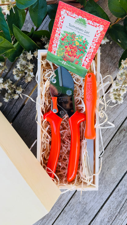 Geschenkset Original Löwe 5 Amboss-Schere mit Diamantschleifer
