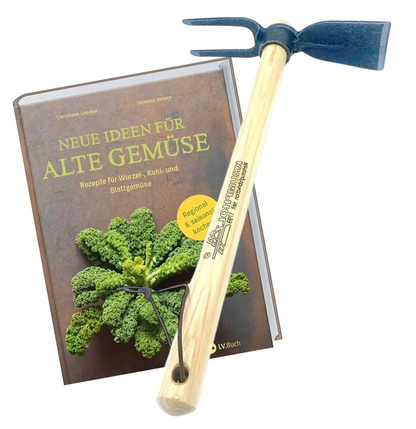 Geschenk-Set Krumpholz Handhäckchen & Buch Alte Gemüse